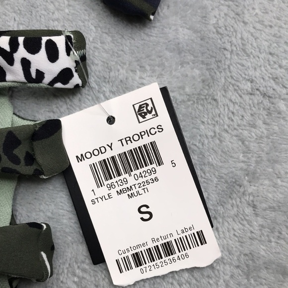 Bar III Tropical Print Bikini Women's size Small New - Picture 4 of 13